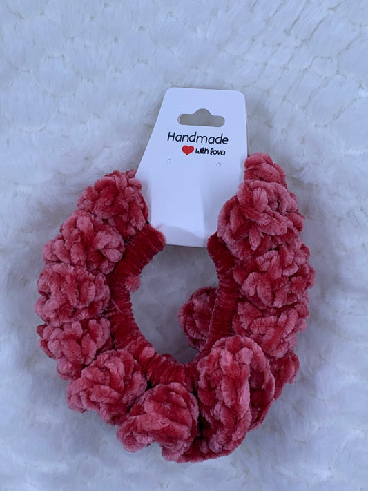 Fluffy Scrunched Velvet Hair Ties