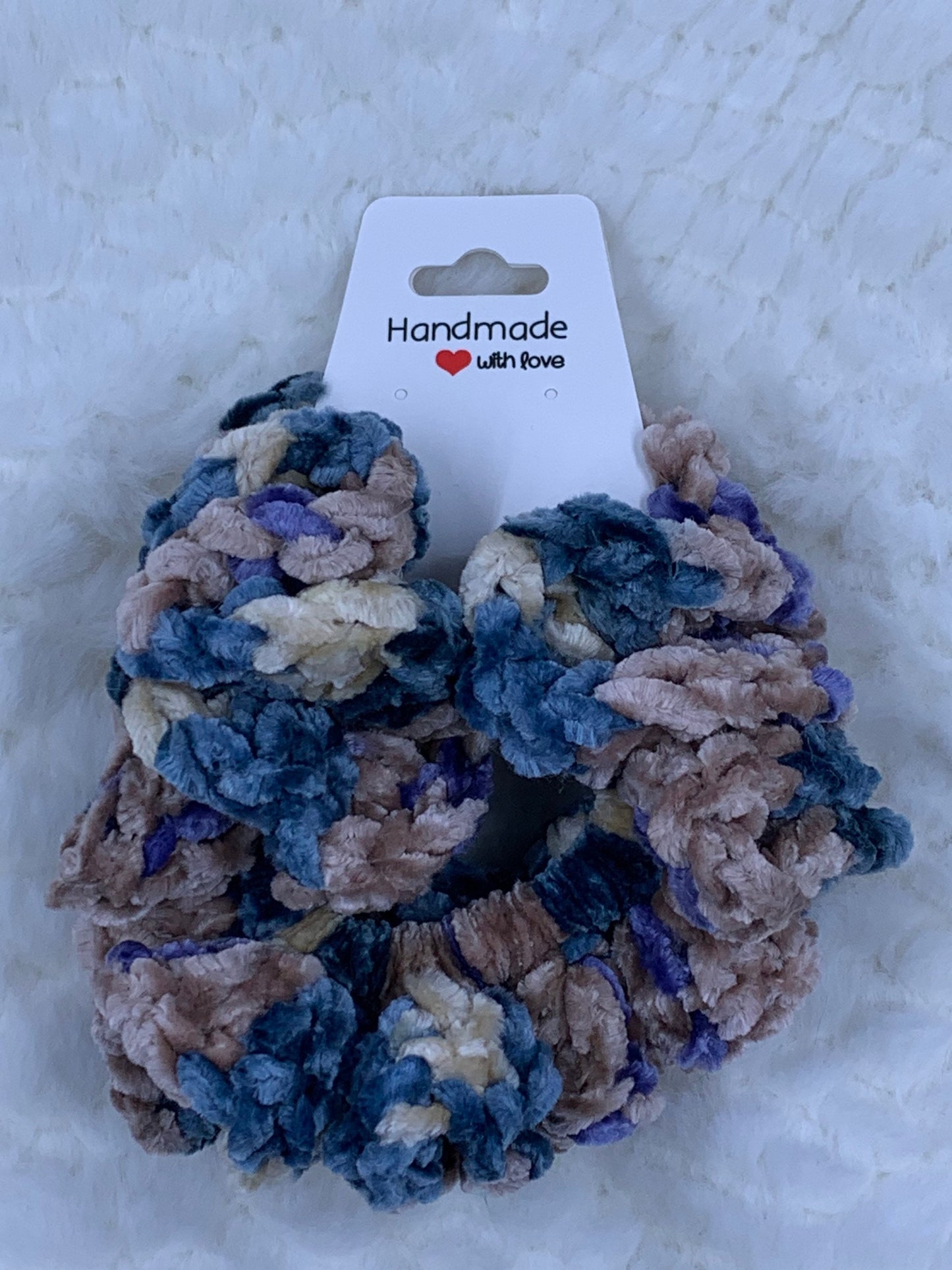 Fluffy Scrunched Velvet Hair Ties