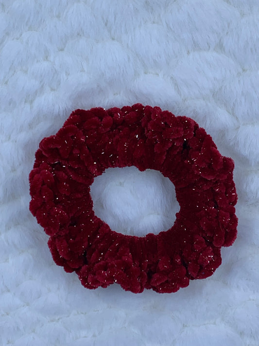 Scrunched Velvet Sparkle Hair Ties