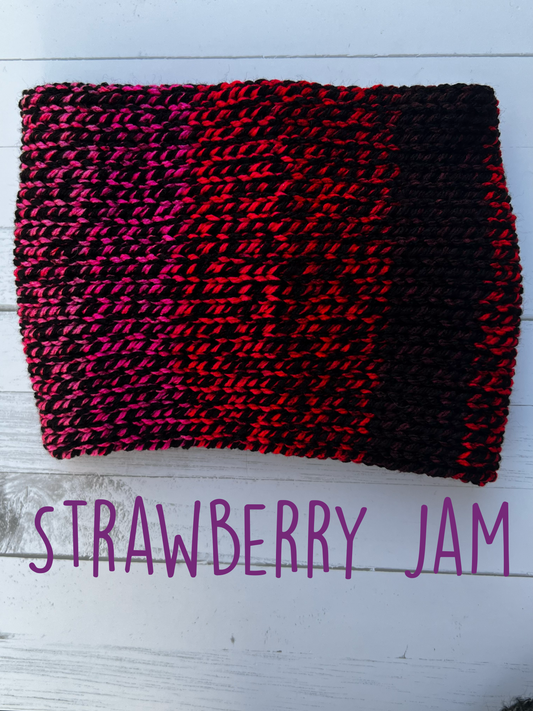 Strawberry Jam Knitted Ear Warmer #1
