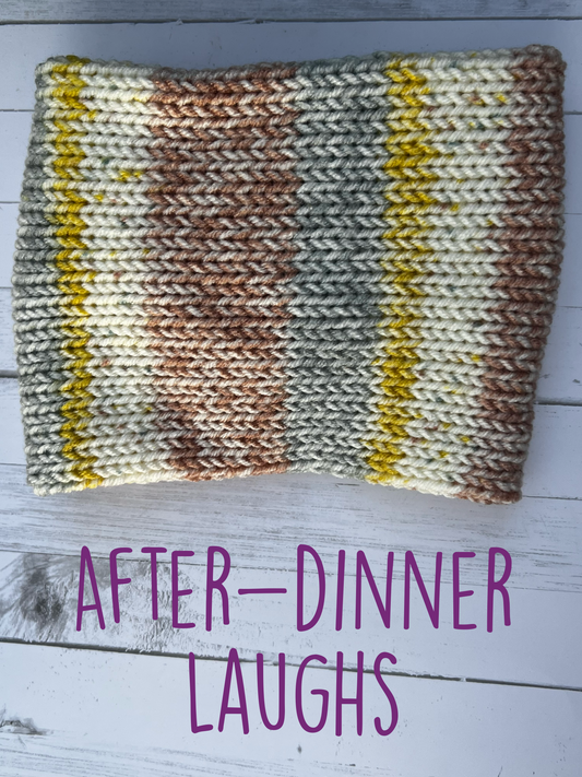 After Dinner Laughs Knitted Ear Warmer #2