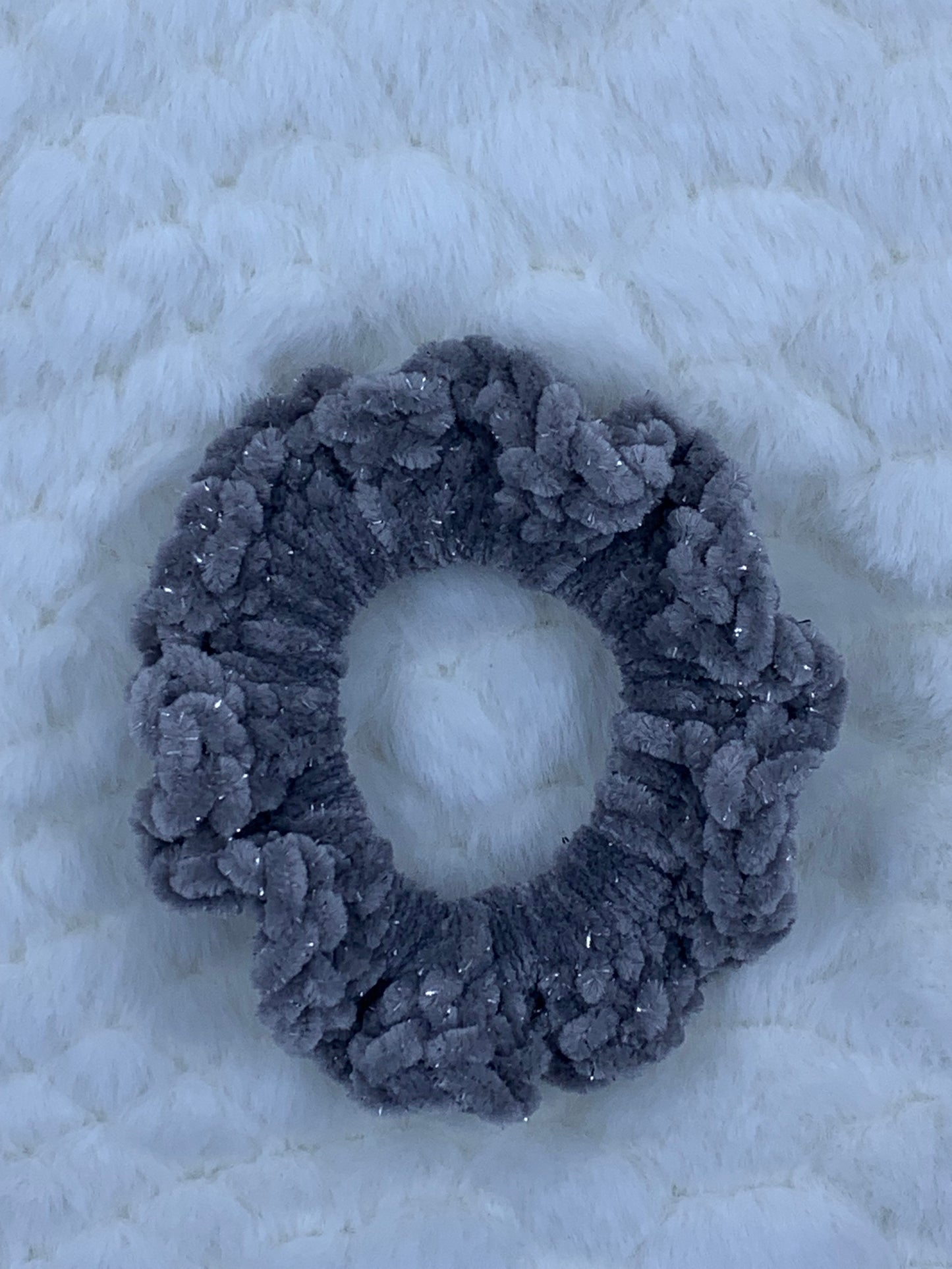 Scrunched Velvet Sparkle Hair Ties