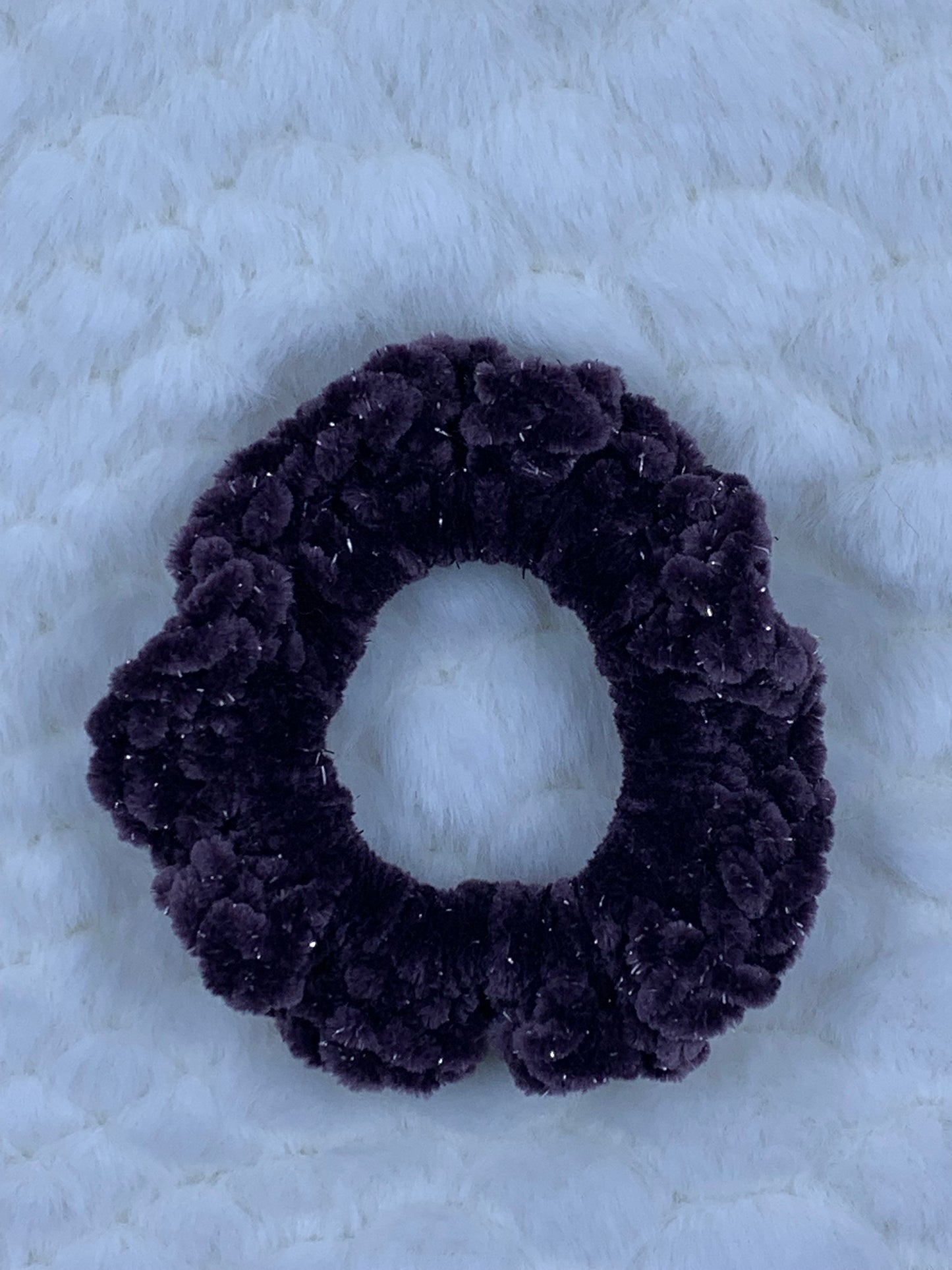 Scrunched Velvet Sparkle Hair Ties