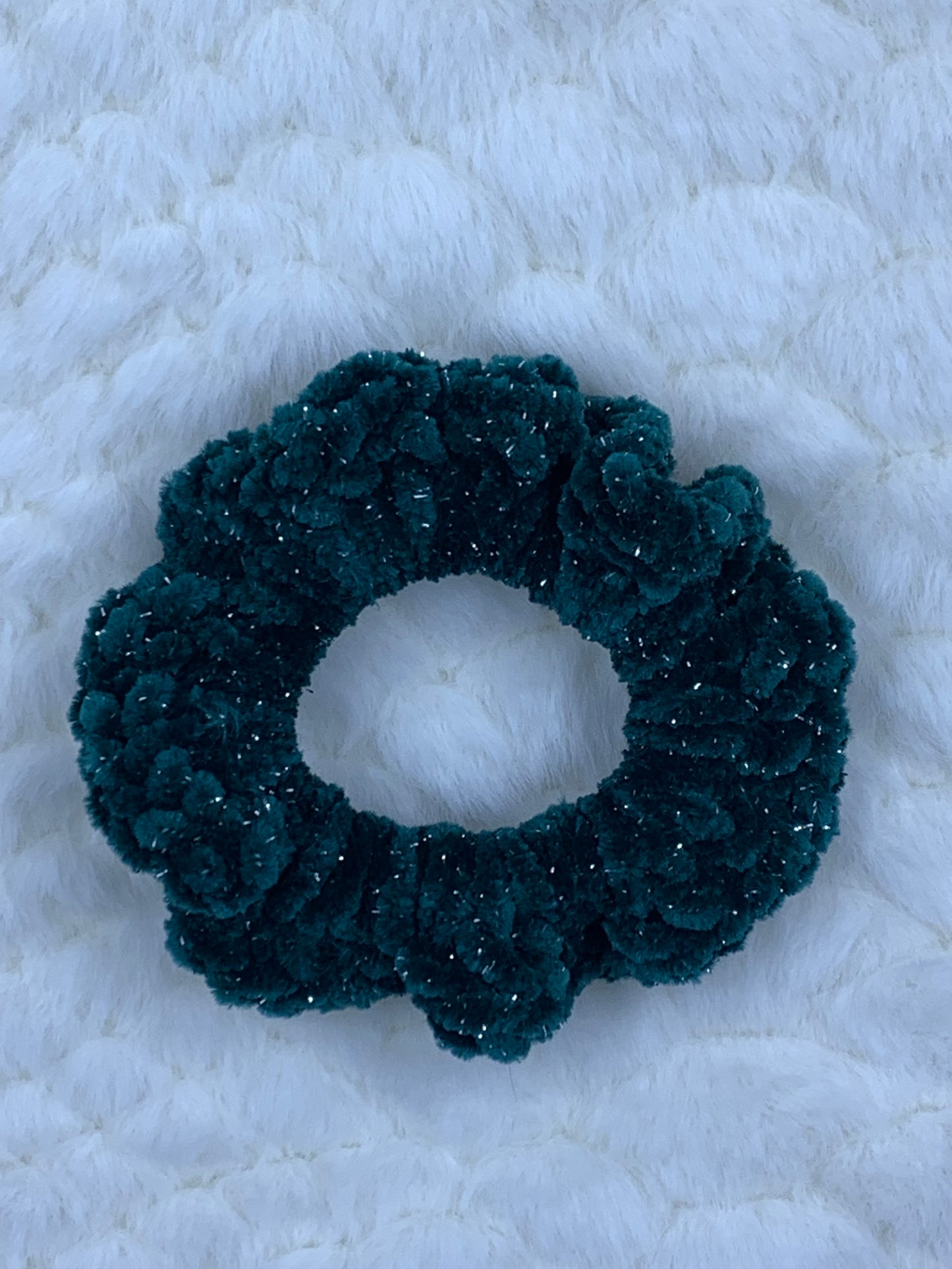 Scrunched Velvet Sparkle Hair Ties