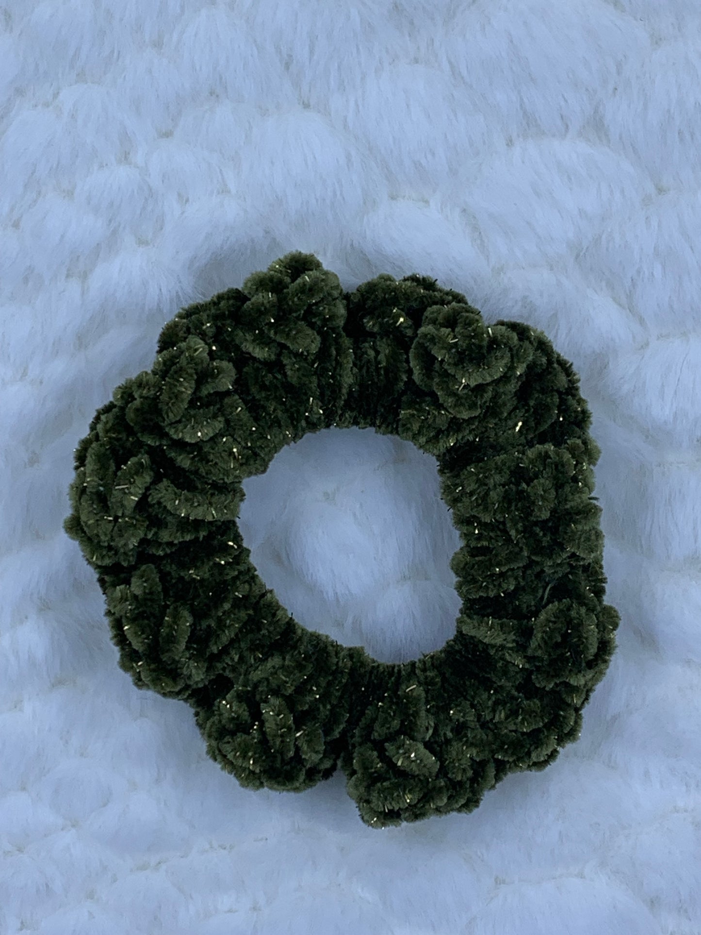 Scrunched Velvet Sparkle Hair Ties