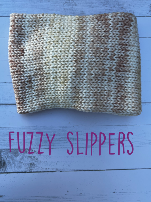Fuzzy Slippers Knitted Ear Warmer #2