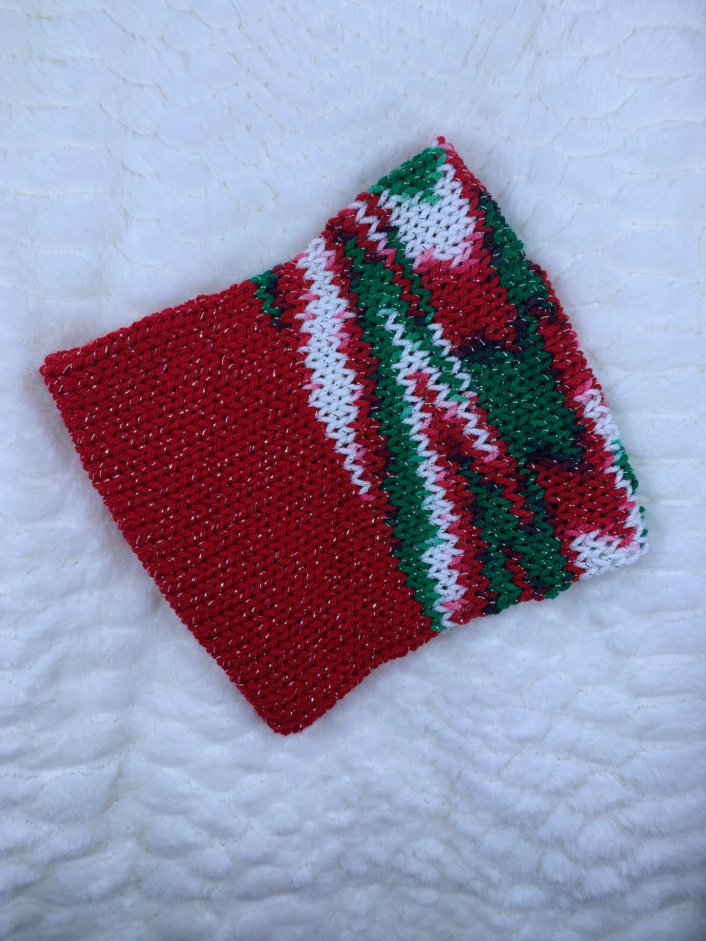 Wide Band Knitted Ear Warmer - Cinched Front