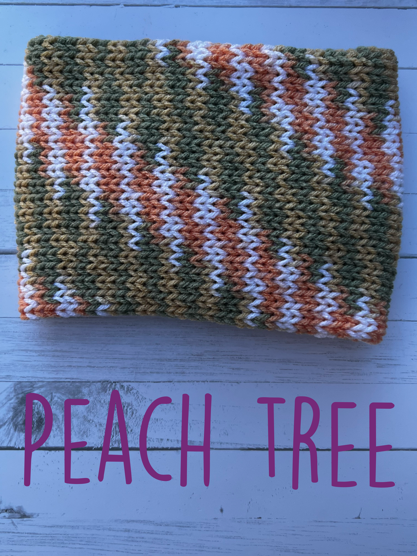 Peach Tree Knitted Ear Warmer #2