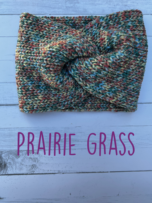 Prarie Grass Knitted Ear Warmer